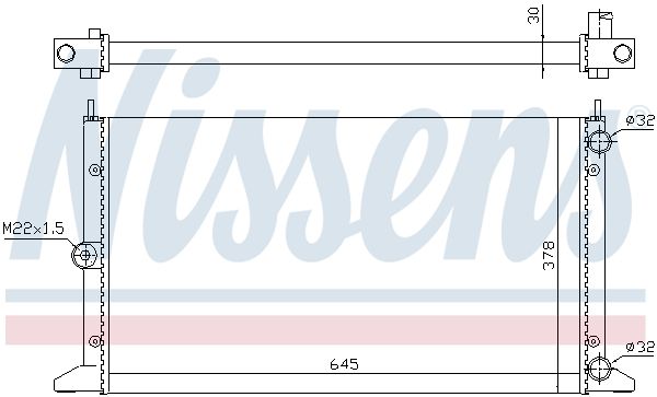 Nissens 63991 Радіатор, система охолодження двигуна