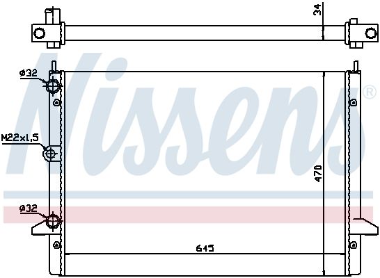 Nissens 63992 Радіатор охолодження двигуна