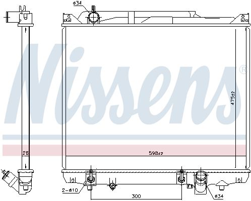 Nissens 641776 Радіатор, система охолодження двигуна