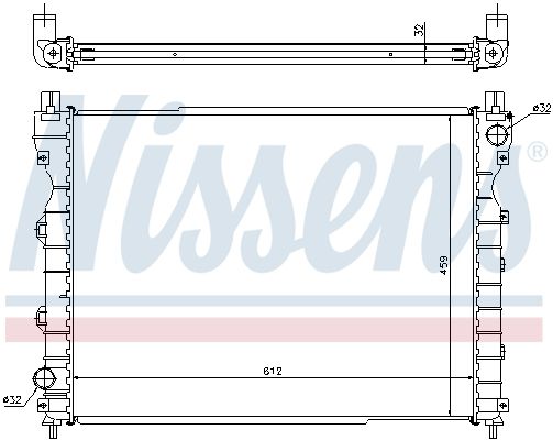 Nissens 64310A Радіатор, система охолодження двигуна