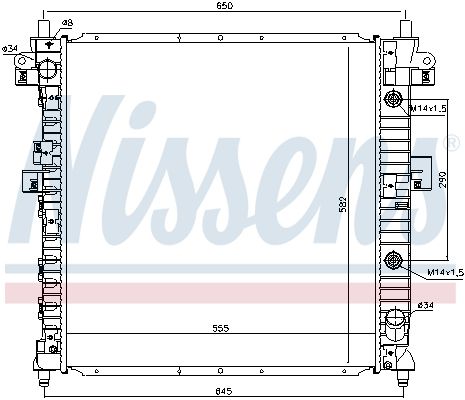 Nissens 64316 Радіатор, система охолодження двигуна