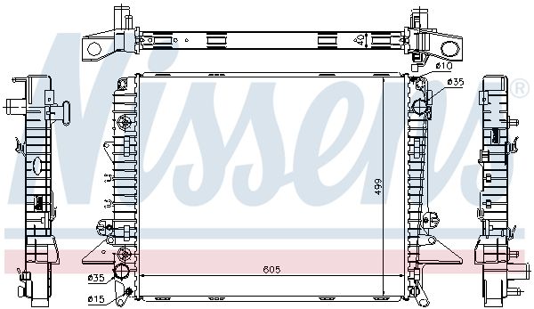 Nissens 64321A Радіатор охолодження двигуна