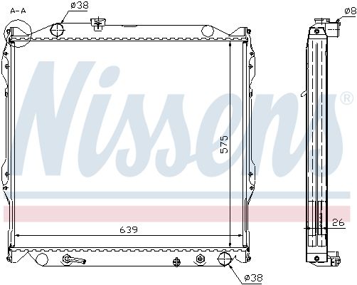 Nissens 64637A Радіатор охолодження двигуна First Fit