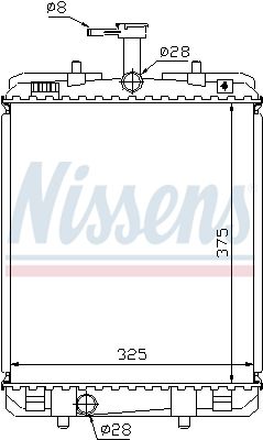 Nissens 64685 Радіатор, система охолодження двигуна