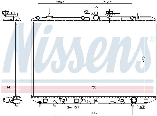 Nissens 646927 Радіатор, система охолодження двигуна