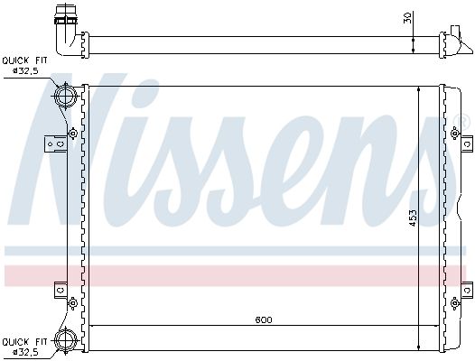 Nissens 65014 Радіатор, система охолодження двигуна