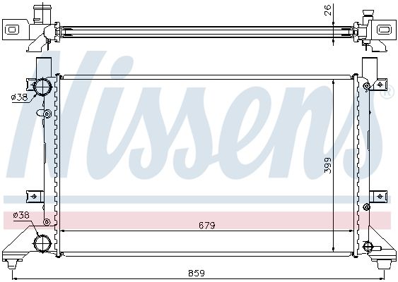 Nissens 65231A Радіатор охолодження двигуна