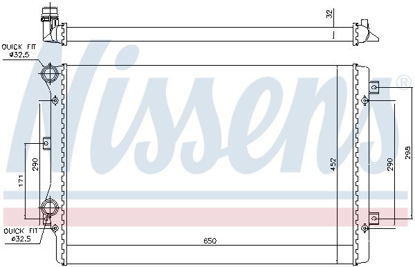 Nissens 65279A Радіатор охолодження двигуна First Fit