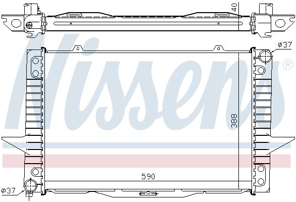 Nissens 65536A Радіатор охолодження двигуна
