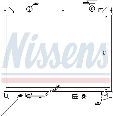 Nissens 66682 Радіатор, система охолодження двигуна