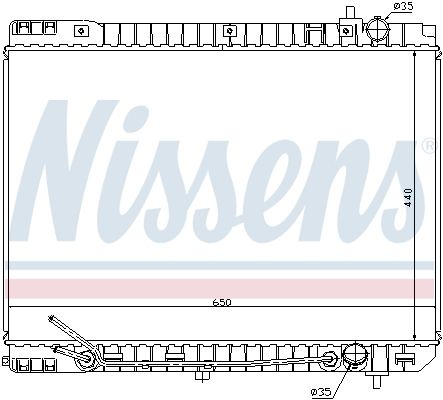 Nissens 66759 Радіатор, система охолодження двигуна