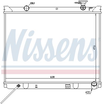 Nissens 66766 Радіатор охолодження двигуна