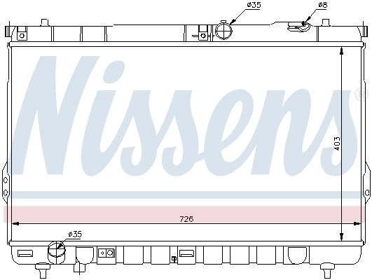 Nissens 67031 Радіатор, система охолодження двигуна