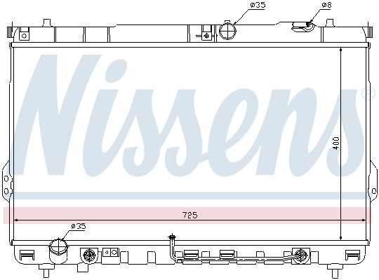 Nissens 67036 Радіатор охолодження двигуна