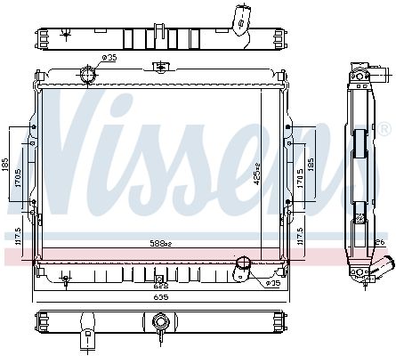Nissens 67046 Радіатор охолодження двигуна