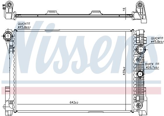 Nissens 67161 Радіатор охолодження двигуна
