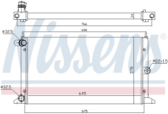 Nissens 67304 Радіатор охолодження двигуна