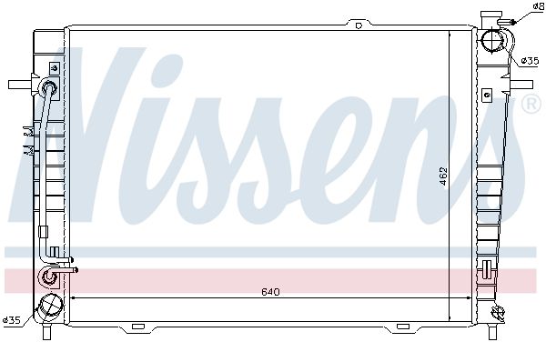 Nissens 67486 Радіатор, система охолодження двигуна