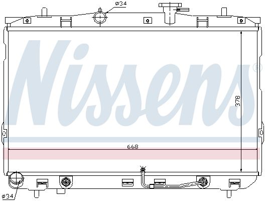 Nissens 67489 Радіатор охолодження двигуна