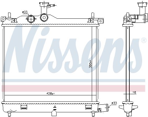 Nissens 675023 Радіатор, система охолодження двигуна