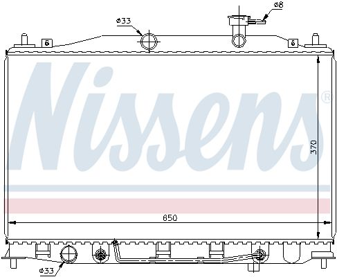 Nissens 67503 Радіатор охолодження двигуна