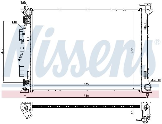 Nissens 675053 Радіатор охолодження двигуна