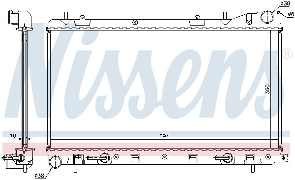 Nissens 67712 Радіатор, система охолодження двигуна