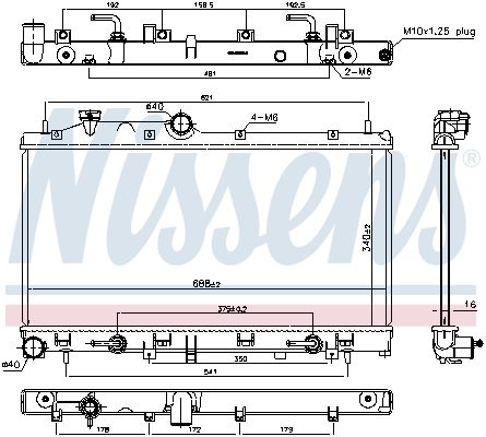 Nissens 67720 Радіатор, система охолодження двигуна