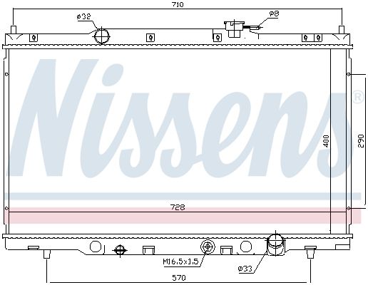 Nissens 68103 Радіатор, система охолодження двигуна