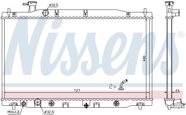 Nissens 681372 Радіатор охолодження двигуна