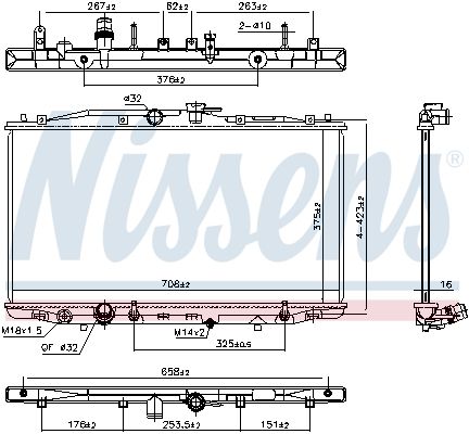 Nissens 68152 Радіатор охолодження двигуна