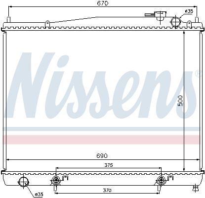 Nissens 68715 Радіатор охолодження двигуна