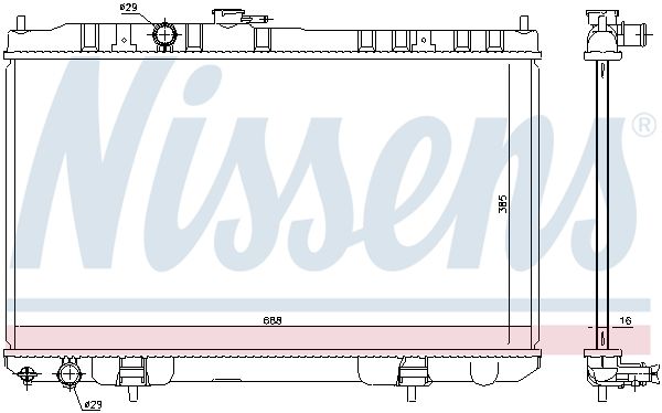 Nissens 68751 Радіатор охолодження двигуна
