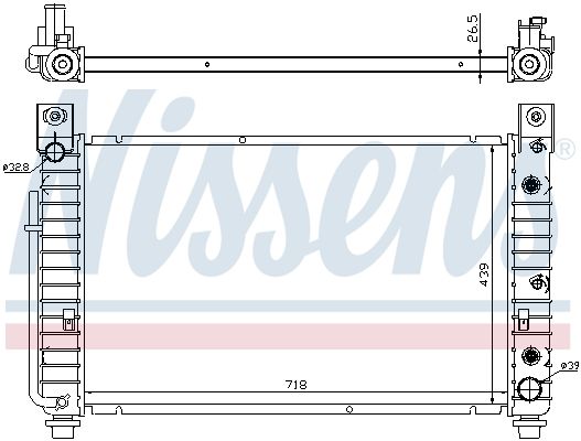 Nissens 69092 Радіатор, система охолодження двигуна