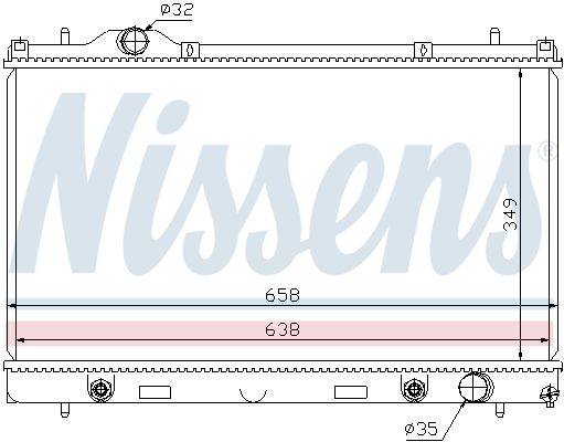 Nissens 69210 Радіатор, система охолодження двигуна