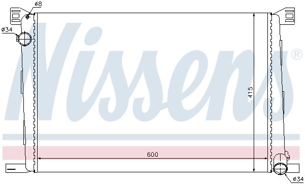 Nissens 69706 Радіатор охолодження двигуна