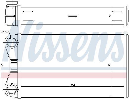Nissens 70226 Радіатор пічки First Fit