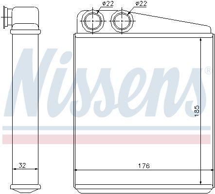 Nissens 70228 Радіатор пічки First Fit