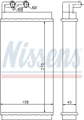 Nissens 70230 Радіатор пічки