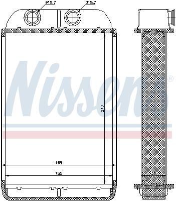 Nissens 70232 Радіатор пічки