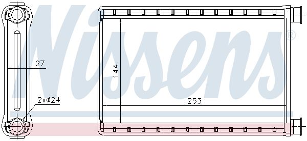 Nissens 70523 Радіатор пічки