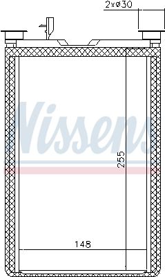 Nissens 70526 Теплообмінник, система опалення салону
