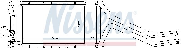 Nissens 707073 Радіатор пічки