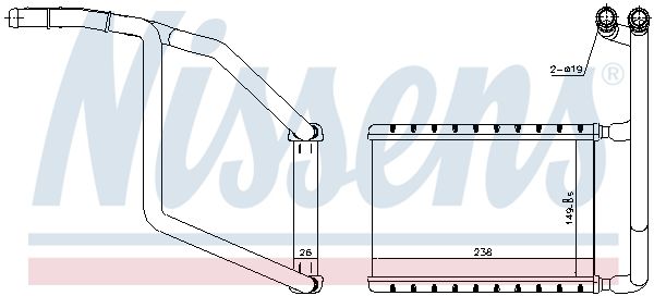 Nissens 707078 Радіатор пічки