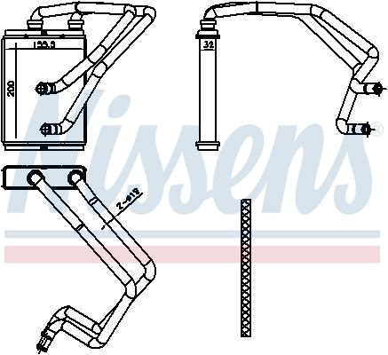 Nissens 707174 Радіатор пічки First Fit