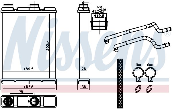 Nissens 707202 Радіатор пічки First Fit