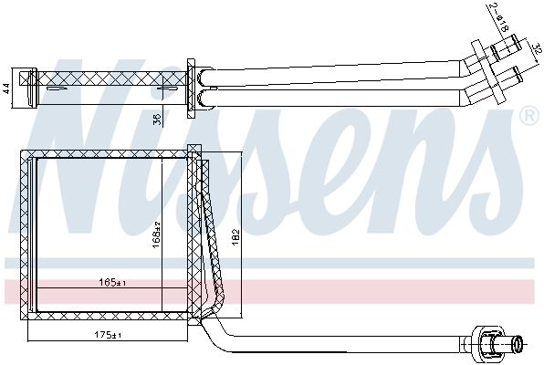 Nissens 707217 Радіатор пічки