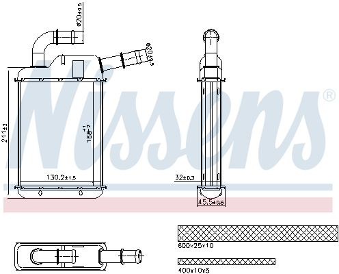 Nissens 707279 Радіатор пічки