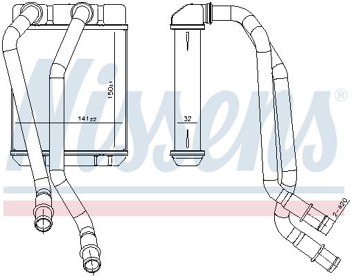 Nissens 707303 Радіатор пічки