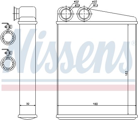 Nissens 70807 Радіатор пічки